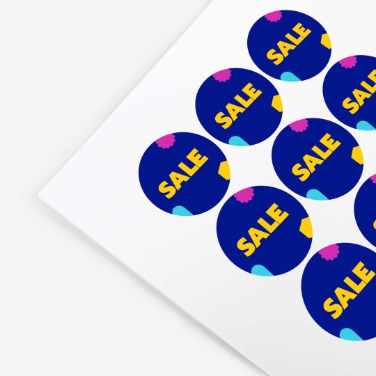 Black Friday etiketter på ark