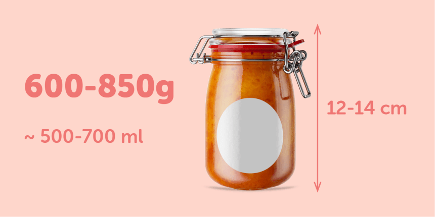 Link til side med mamelade og syltetøjsglasetiketter. Størrelse Ø 60 mm rund etiket