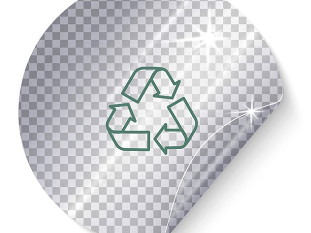 Link til Avery PrintService med etiketter i recycling transparent folie