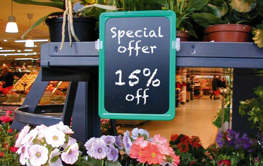 METO Creative Display hos en blomsterhandler