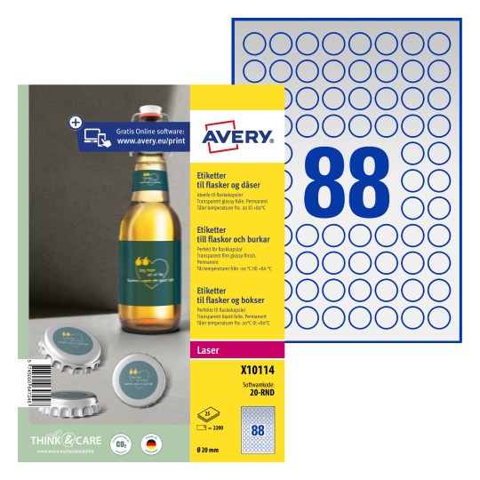 dyb genstand Meddele Avery® Øletiketter | Mange forskellige papir materialer | Køb her | Avery