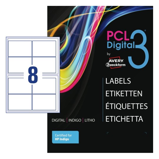 High-Quality papiretiketter, glossy PCL3-94140MCG