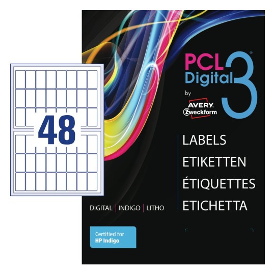 High-Quality papiretiketter, glossy PCL3-6233MCG