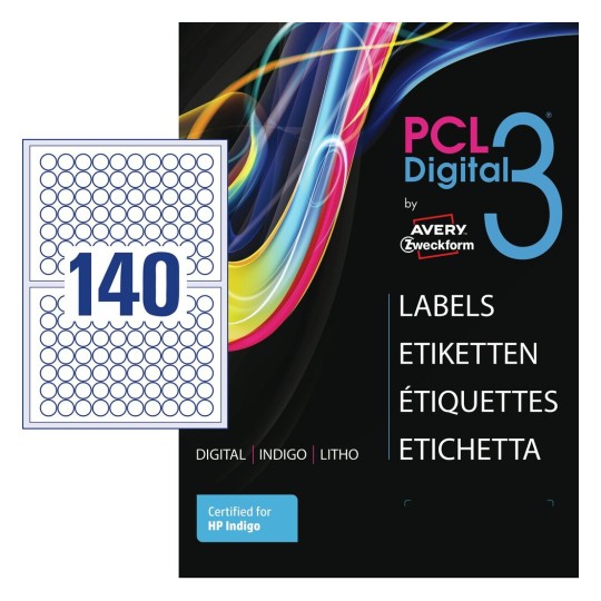 High-Quality papiretiketter, glossy PCL3-25MCG