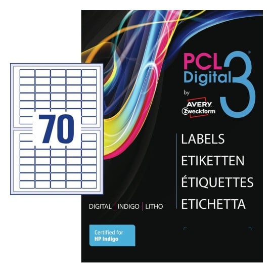 High-Quality papiretiketter, glossy PCL3-2551MCG