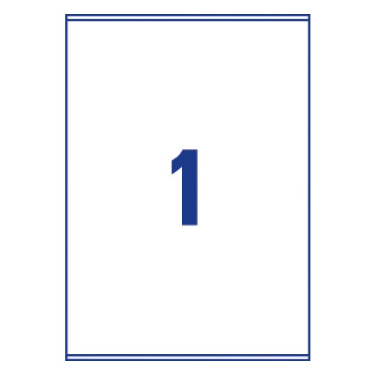 1 stk. etiketter pr. ark.