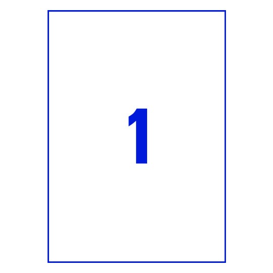 1 stk. etiketter pr. ark.