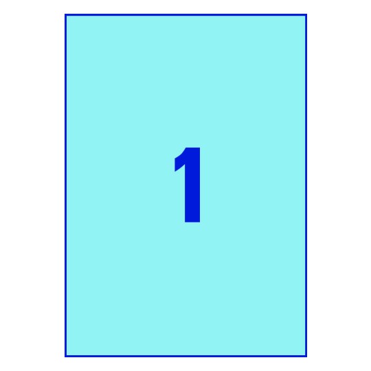 1 stk. etiketter pr. ark.
