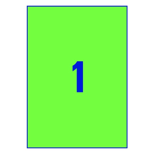 1 stk. etiketter pr. ark.
