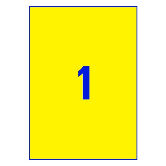 1 stk. etiketter pr. ark.
