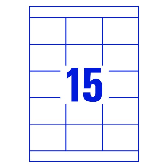15 stk. etiketter pr. ark.