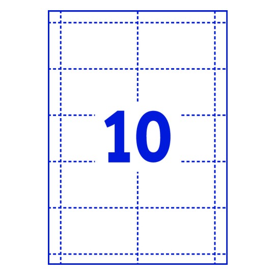 10 stk. etiketter pr. ark.