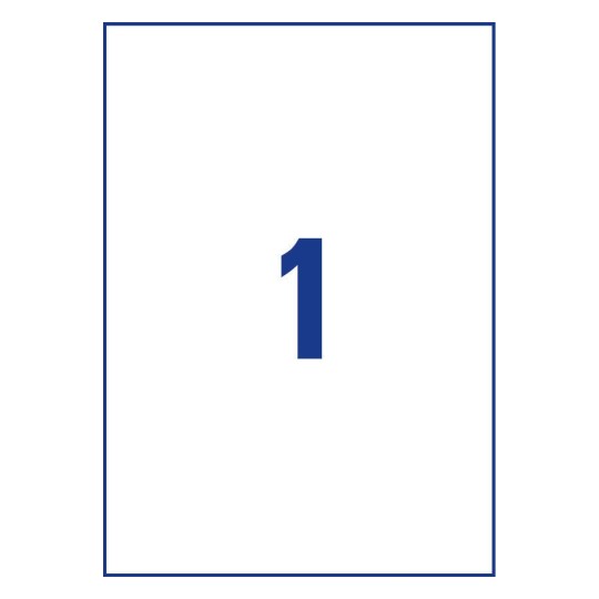 1 stk. etiketter pr. ark.