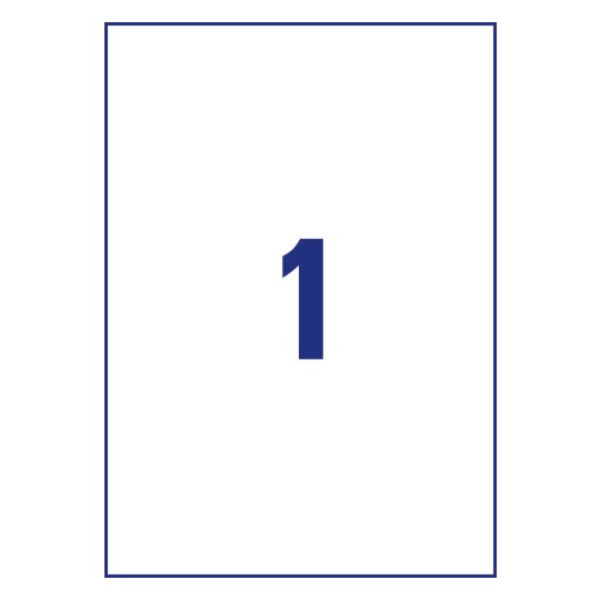 1 stk. etiketter pr. ark.