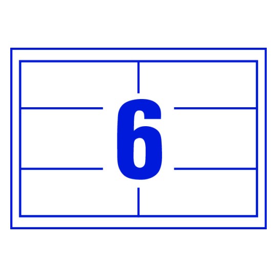 6 stk. etiketter pr. ark.