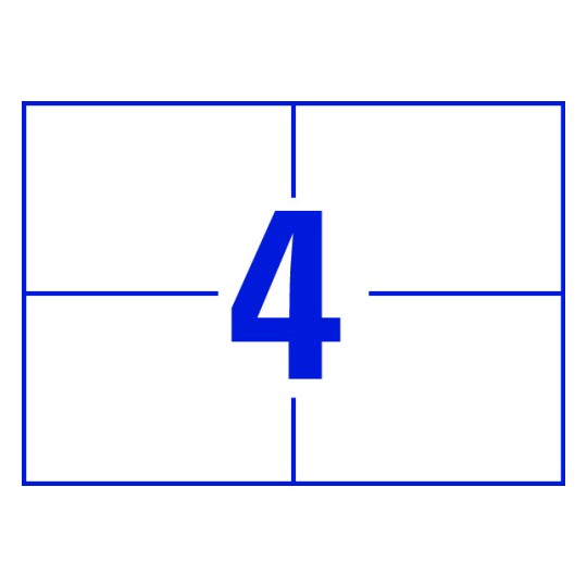 4 stk. etiketter pr. ark.