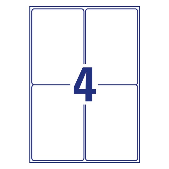 4 stk. etiketter pr. ark.