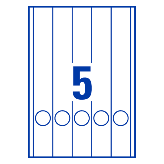 5 stk. etiketter pr. ark.