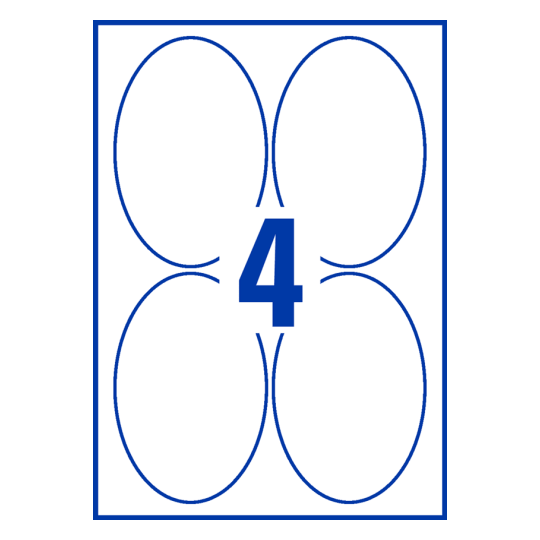 4 stk. etiketter pr. ark.