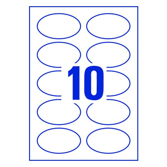 10 stk. etiketter pr. ark.