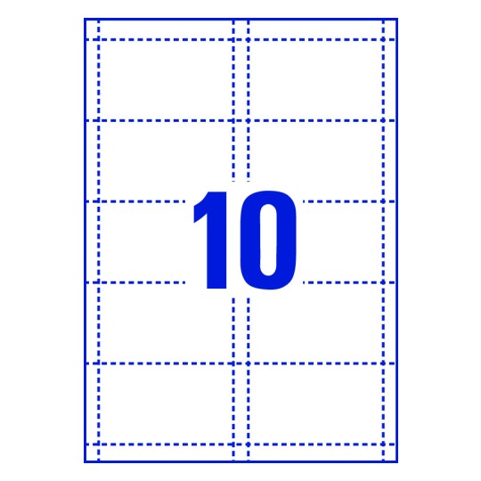 10 stk. etiketter pr. ark.