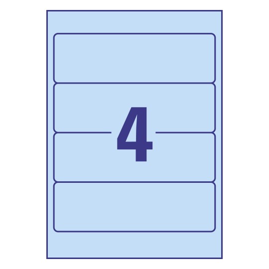 4 stk. etiketter pr. ark.