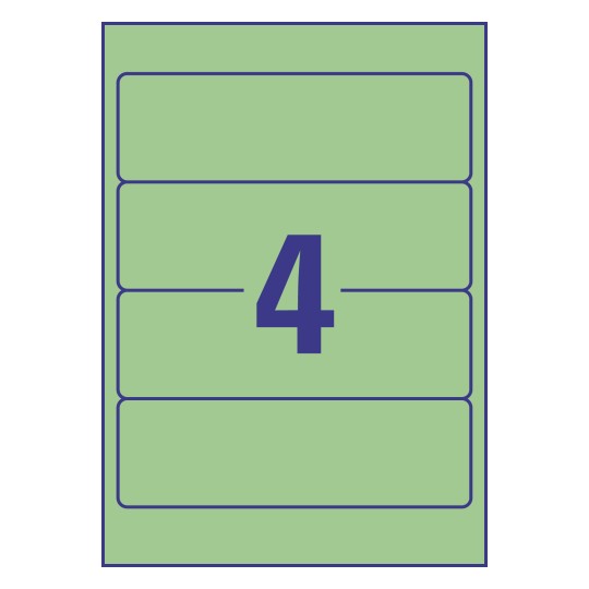 4 stk. etiketter pr. ark.
