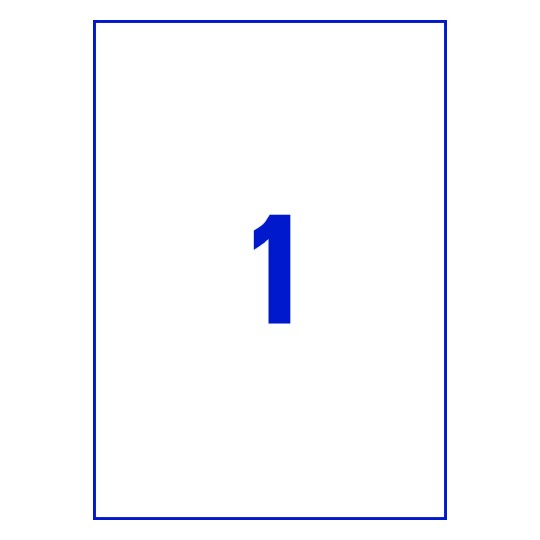 1 stk. etiketter pr. ark.