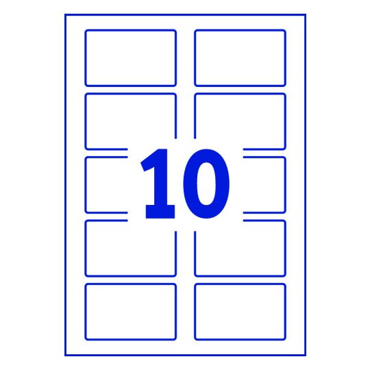 10 stk. etiketter pr. ark.