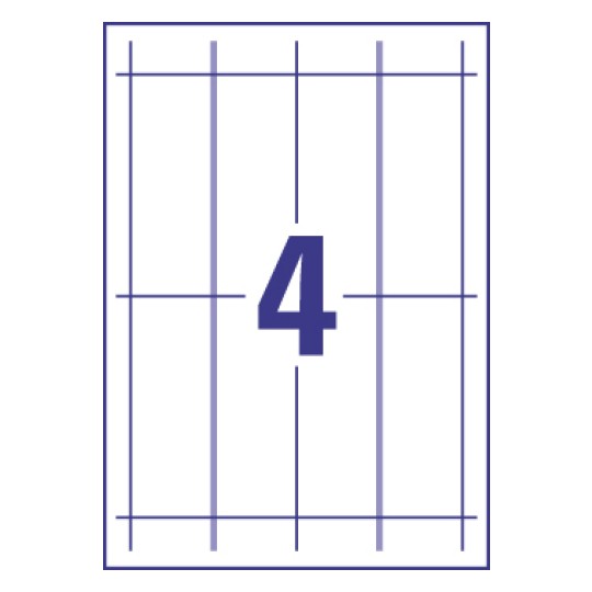 4 stk. etiketter pr. ark.