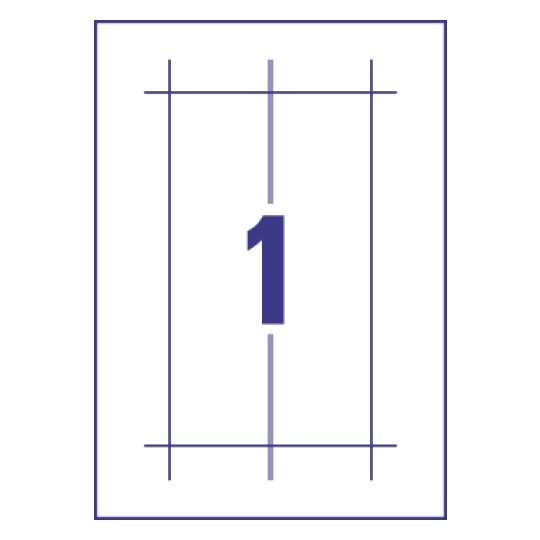 1 stk. etiketter pr. ark.