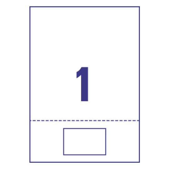 1 stk. etiketter pr. ark.