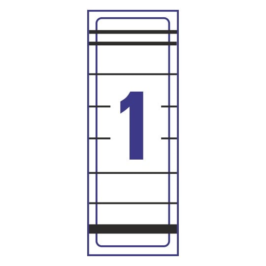 1 stk. etiketter pr. ark.