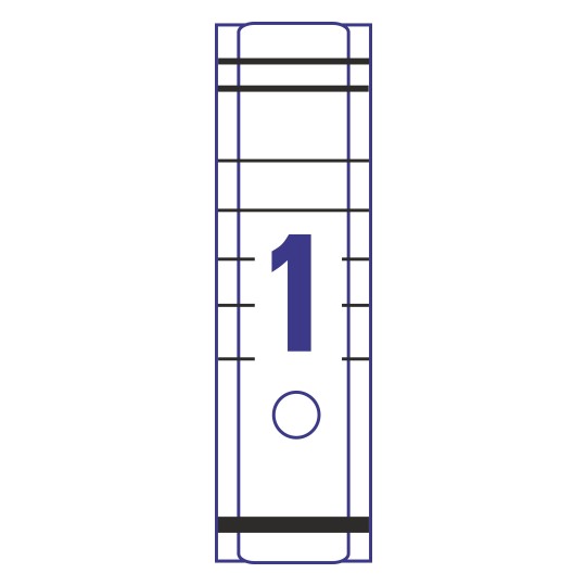 1 stk. etiketter pr. ark.