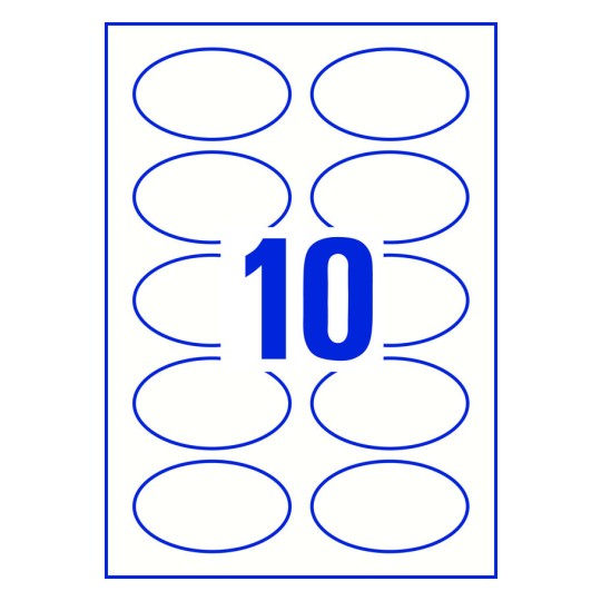 10 stk. etiketter pr. ark.