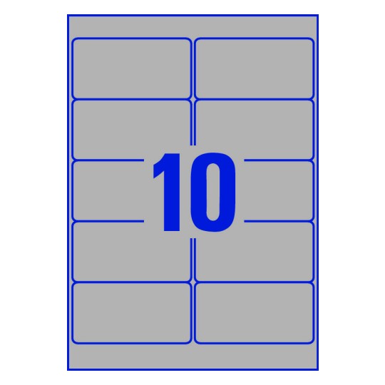10 stk. etiketter pr. ark.
