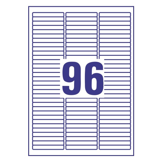 96 stk. etiketter pr. ark.