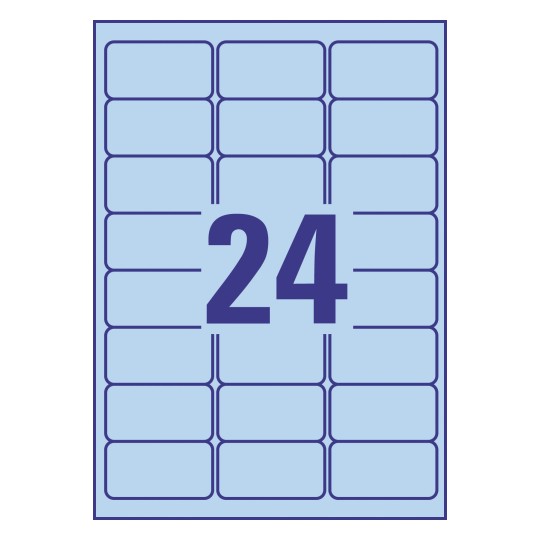 24 stk. etiketter pr. ark.