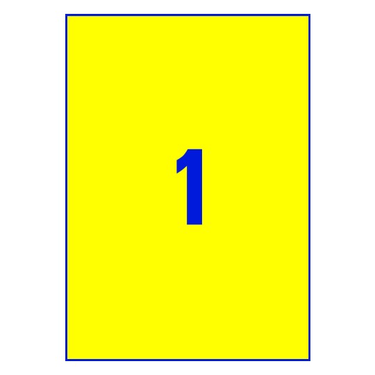 1 stk. etiketter pr. ark.