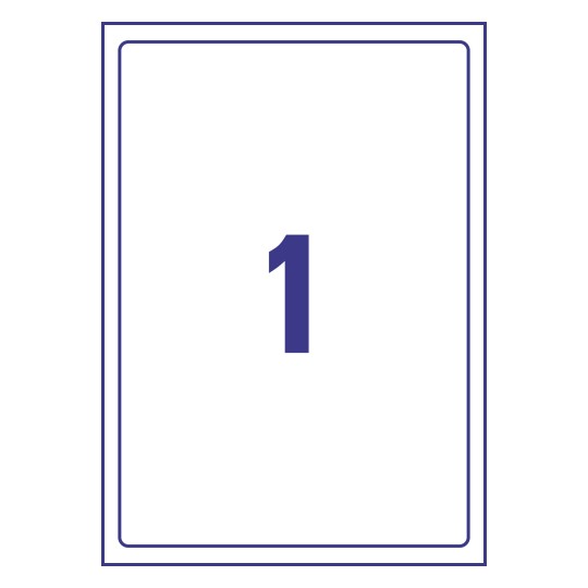 1 stk. etiketter pr. ark.