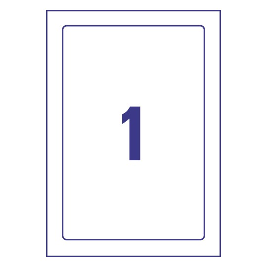 1 stk. etiketter pr. ark.