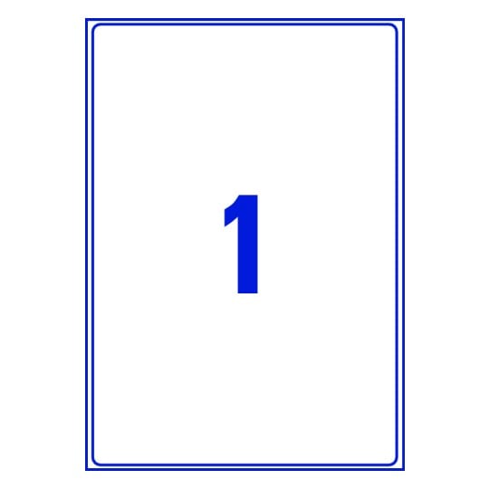 1 stk. etiketter pr. ark.