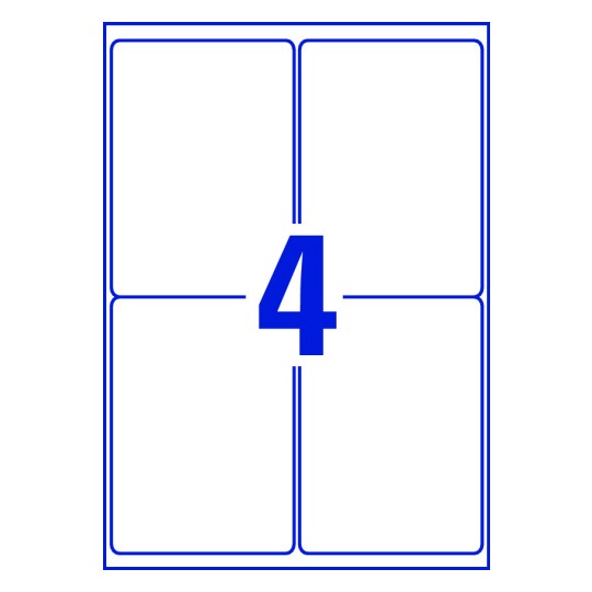 4 stk. etiketter pr. ark.