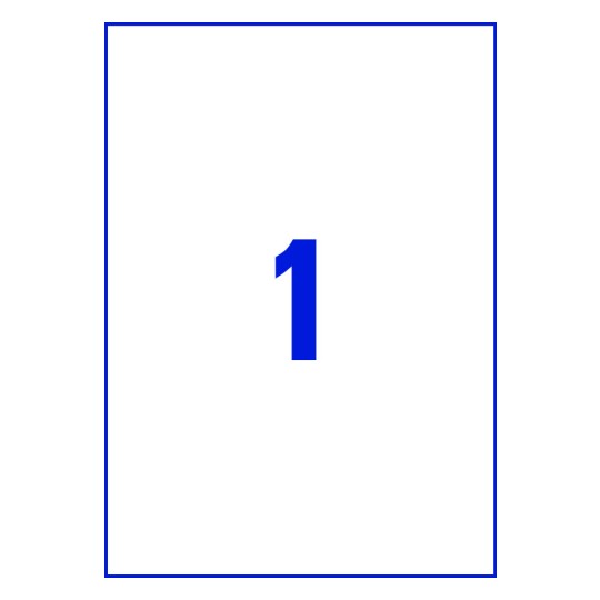 1 stk. etiketter pr. ark.