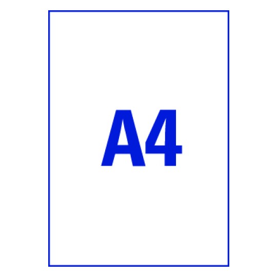 A4 stk. etiketter pr. ark.