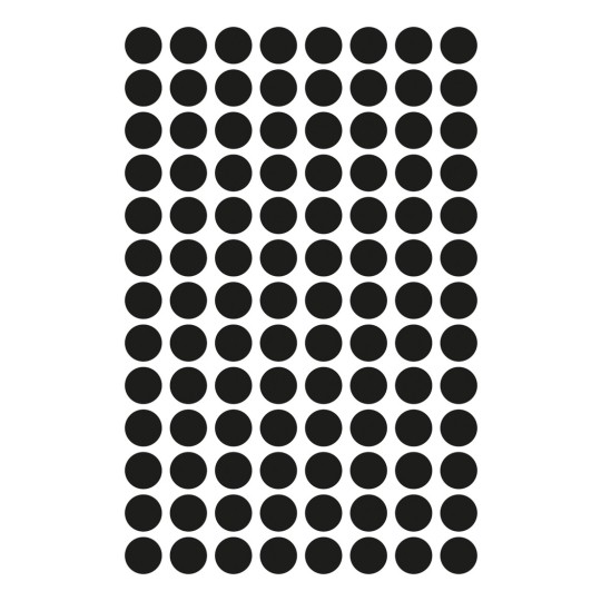 Afbildning enkeltark, Artikel: 3009, markeringspunkter, Format: ⌀ 8 mm, 104 markeringspunkter/ark?