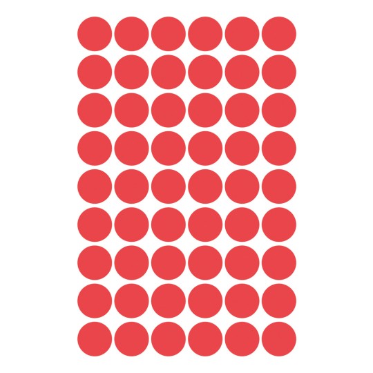 Illustration enkeltark, artikel: 3141, markeringspunkter, format: ⌀ 12 mm, 54 markeringspunkter/ark?