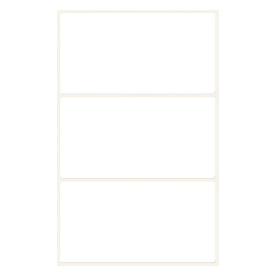 Afbildning enkeltside, artikel: 3331, multifunktionelle etiketter, format: 98 x 51 mm, 3 etiketter/ark.
