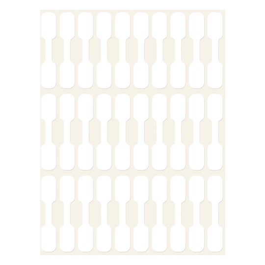 Afbildning Enkeltark, Artikel: 3335, Prisetiketter, Format: 49 x 10 mm, 30 etiketter/ark?