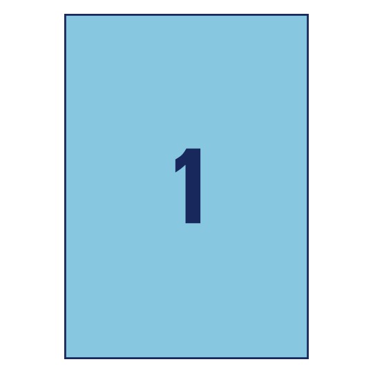 Stanse-tegning enkeltark A4, Artikel: 3471, Farvede etiketter, Format: 210 x 297 mm, 1 etiket/ark?